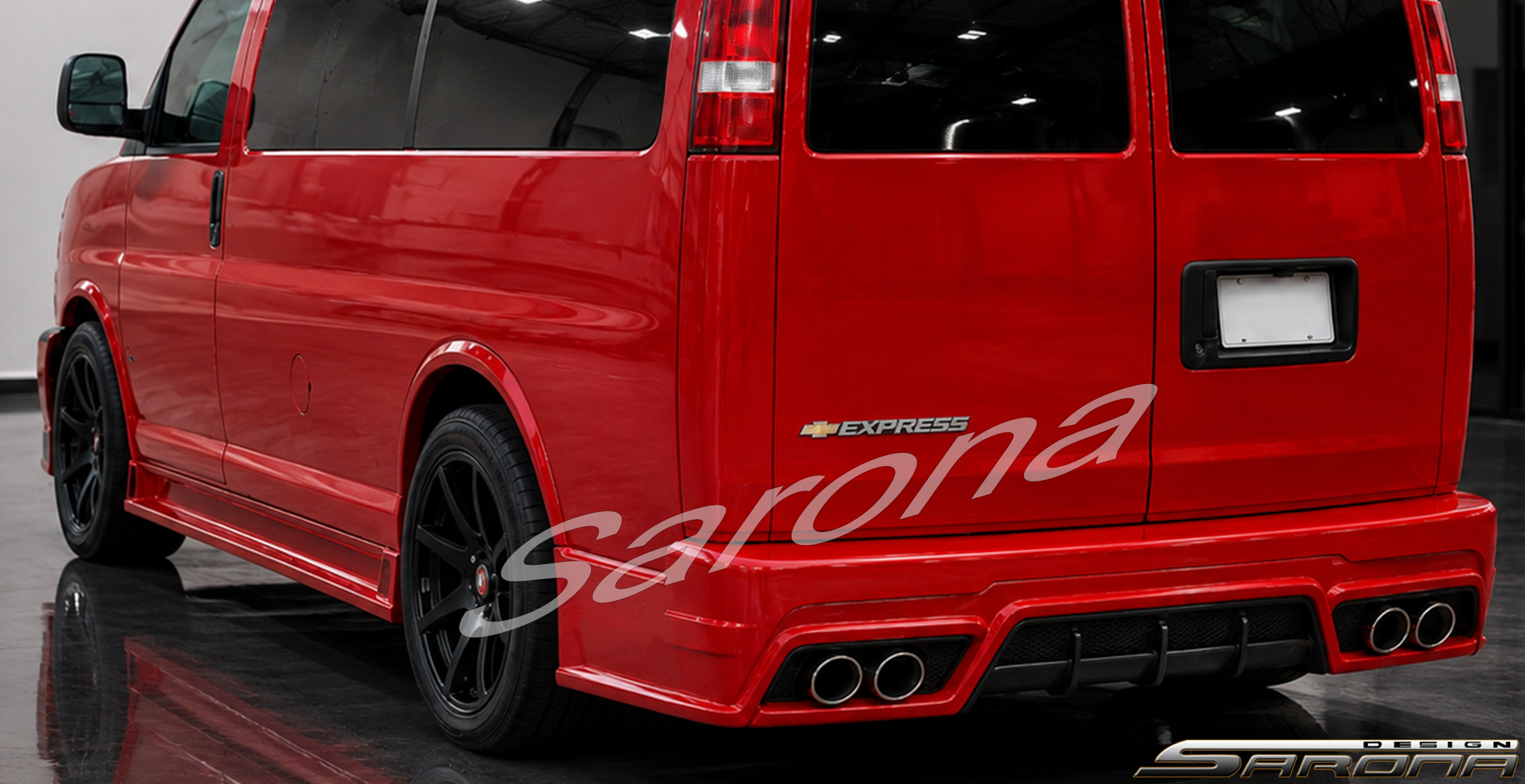 Custom Chevy Express Van  All Styles Rear Bumper (2003 - 2027) - $980.00 (Part #CH-039-RB)